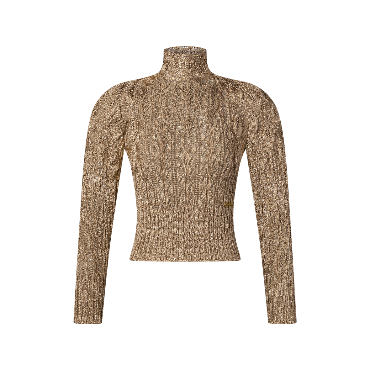 Pull Noir à Paillettes Molly Bracken - Maille Acrylique - Taille Unique 38/40 - Manches Longues Avec Poignets En Tulle - Occasion TB